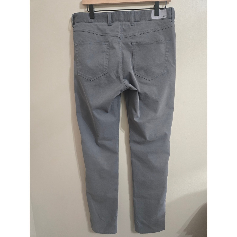 Peter Millar Crown Sport Men's Gray 5-Pocket Performance Golf Pants 32x34 EUC - Picture 3 of 16
